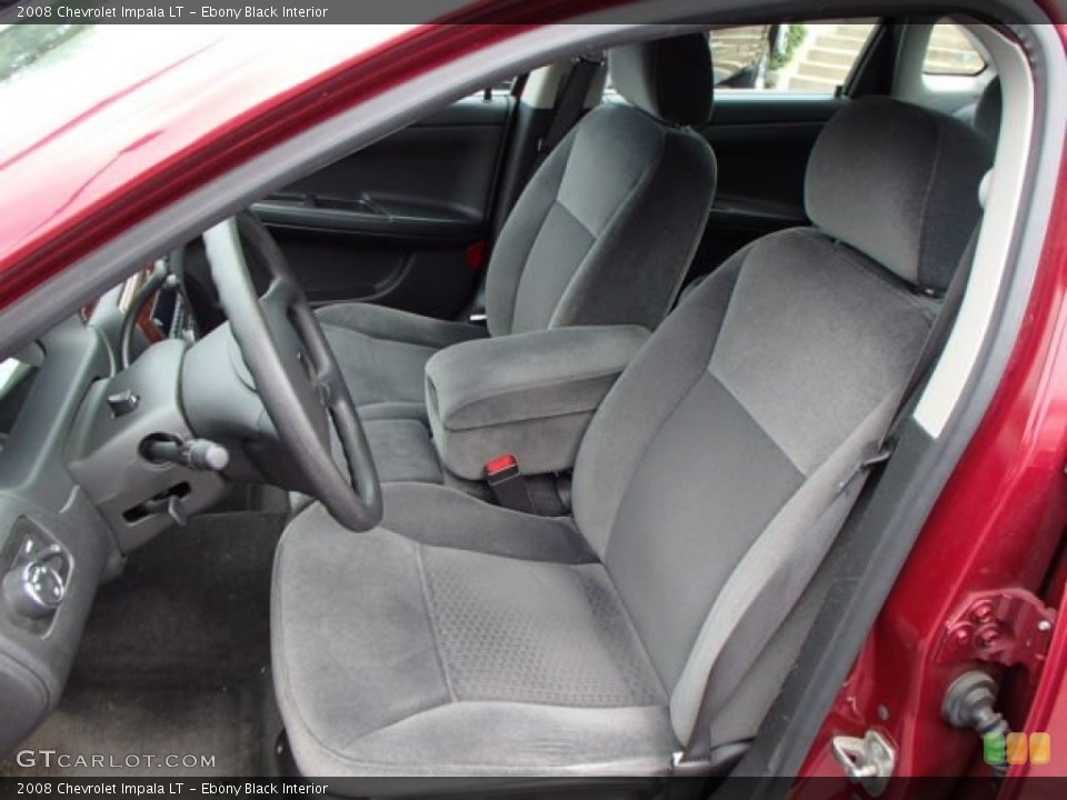 Ebony Black Interior Front Seat for the 2008 Chevrolet Impala LT #84140694