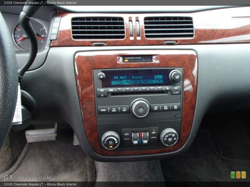 Ebony Black Interior Controls for the 2008 Chevrolet Impala LT #84140850