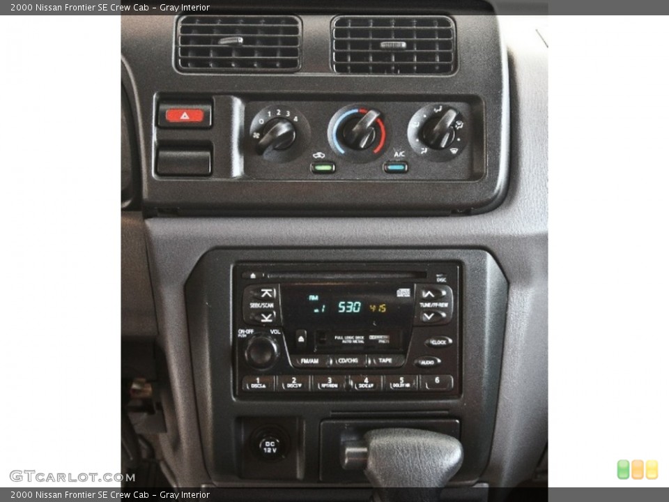 Gray Interior Controls for the 2000 Nissan Frontier SE Crew Cab #84141442