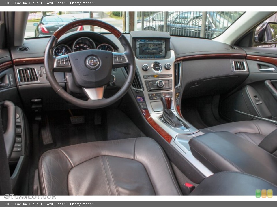 Ebony Interior Prime Interior for the 2010 Cadillac CTS 4 3.6 AWD Sedan #84142023