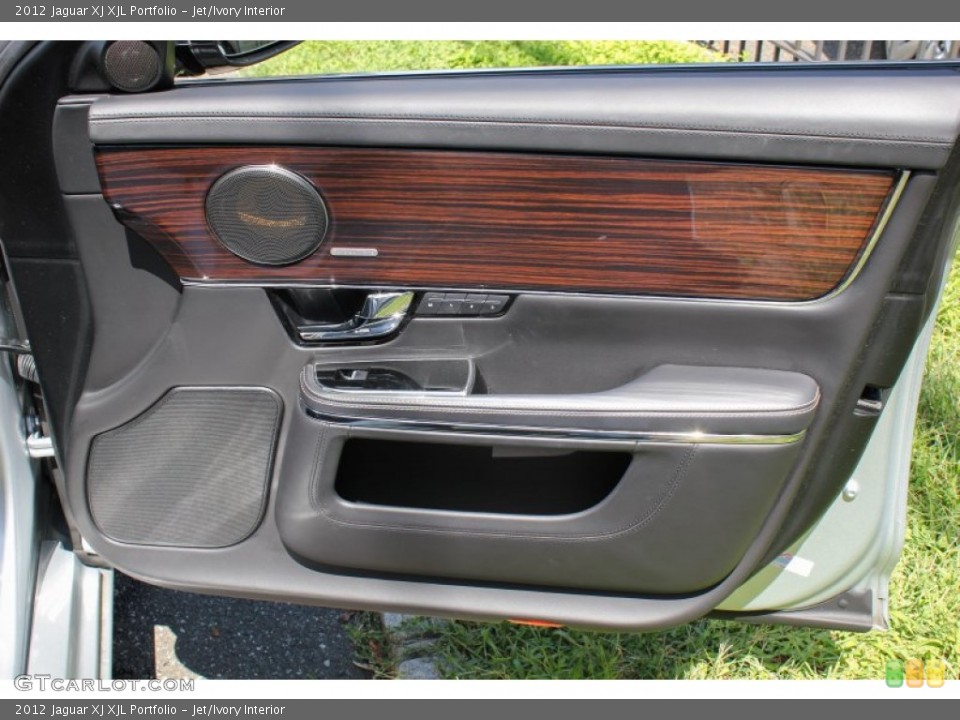 Jet/Ivory Interior Door Panel for the 2012 Jaguar XJ XJL Portfolio #84142284