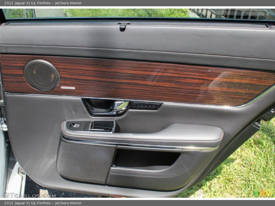 Jet/Ivory Interior Door Panel for the 2012 Jaguar XJ XJL Portfolio #84142359