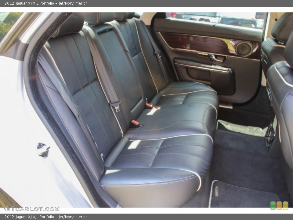 Jet/Ivory Interior Rear Seat for the 2012 Jaguar XJ XJL Portfolio #84142383
