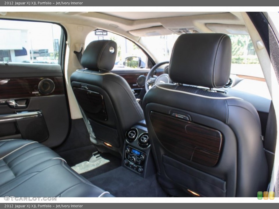 Jet/Ivory Interior Rear Seat for the 2012 Jaguar XJ XJL Portfolio #84142407