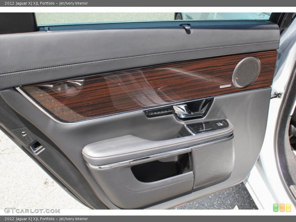 Jet/Ivory Interior Door Panel for the 2012 Jaguar XJ XJL Portfolio #84142431