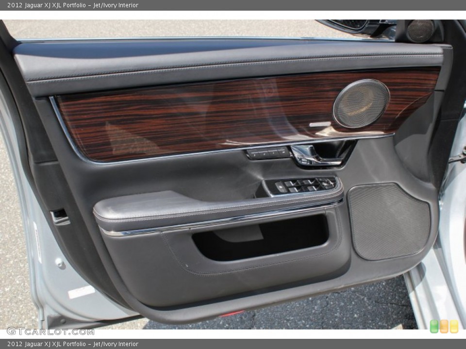 Jet/Ivory Interior Door Panel for the 2012 Jaguar XJ XJL Portfolio #84142527