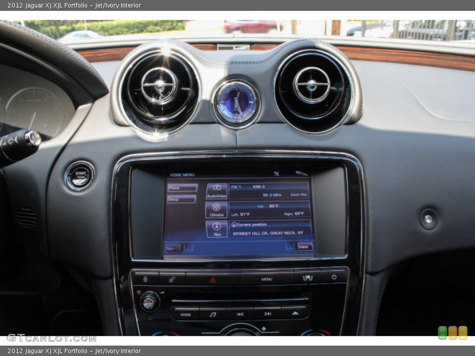 Jet/Ivory Interior Controls for the 2012 Jaguar XJ XJL Portfolio #84142581