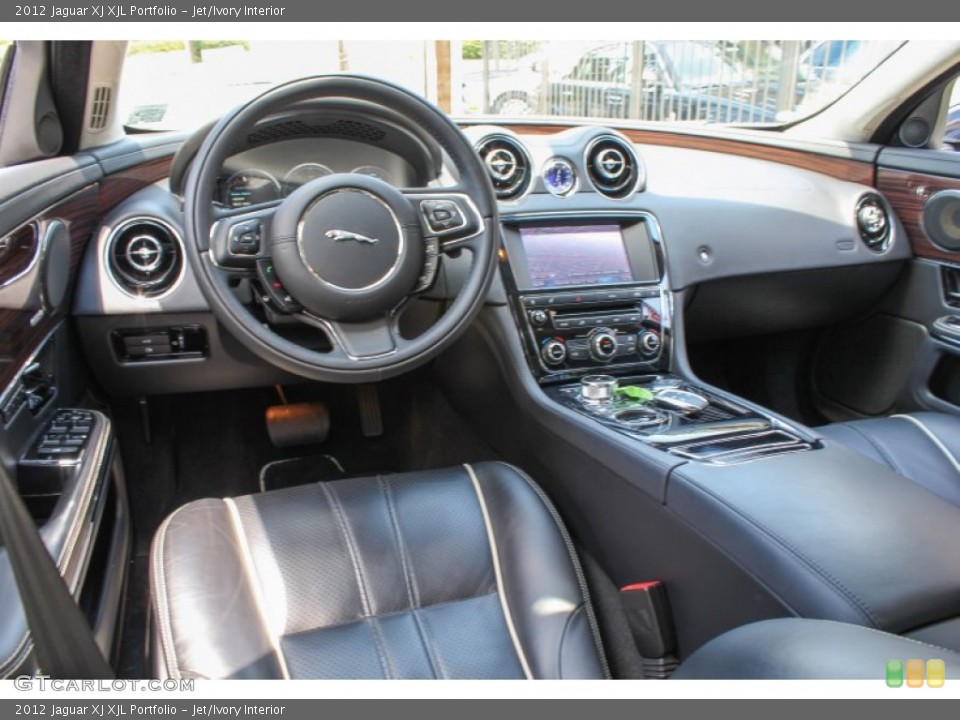 Jet/Ivory Interior Prime Interior for the 2012 Jaguar XJ XJL Portfolio #84142749