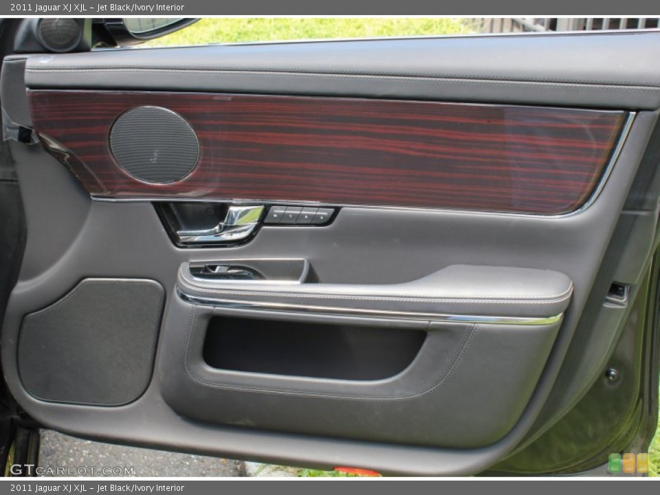 Jet Black/Ivory Interior Door Panel for the 2011 Jaguar XJ XJL #84143007