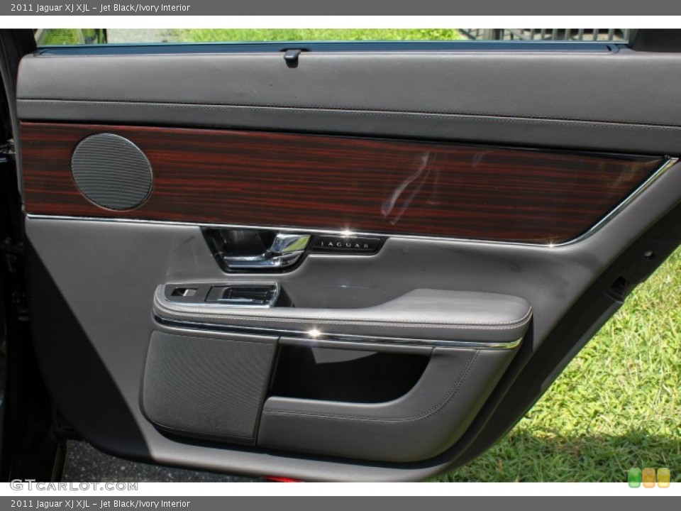 Jet Black/Ivory Interior Door Panel for the 2011 Jaguar XJ XJL #84143085
