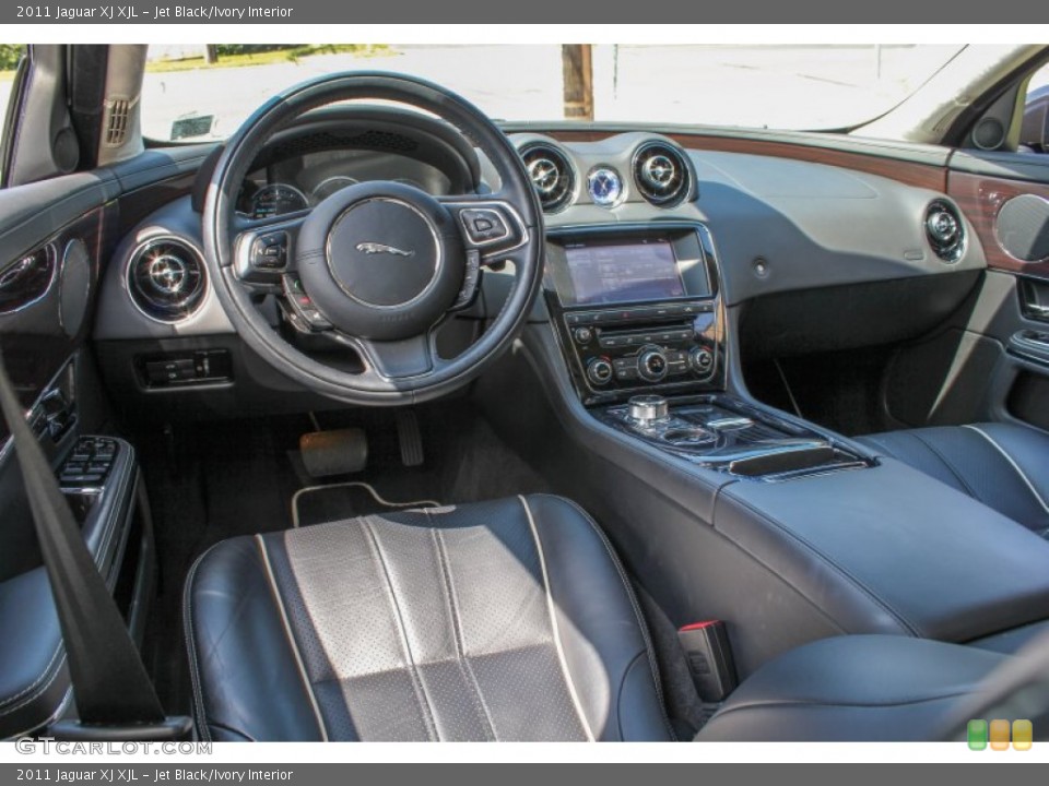 Jet Black/Ivory Interior Prime Interior for the 2011 Jaguar XJ XJL #84143478