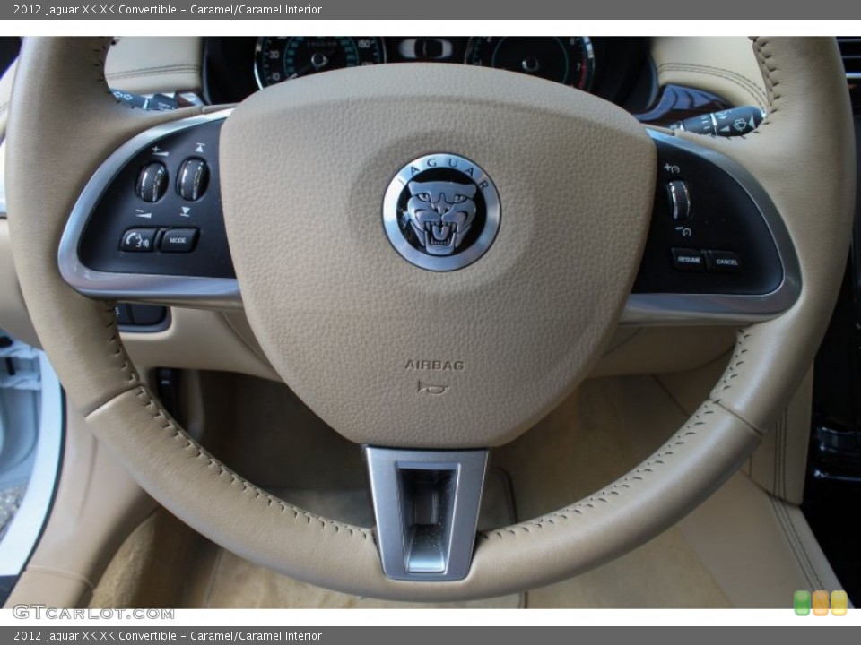 Caramel/Caramel Interior Steering Wheel for the 2012 Jaguar XK XK Convertible #84144096