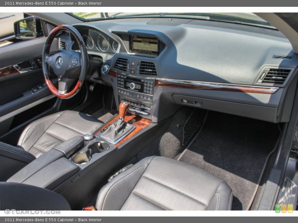 Black Interior Dashboard for the 2011 Mercedes-Benz E 550 Cabriolet #84144534