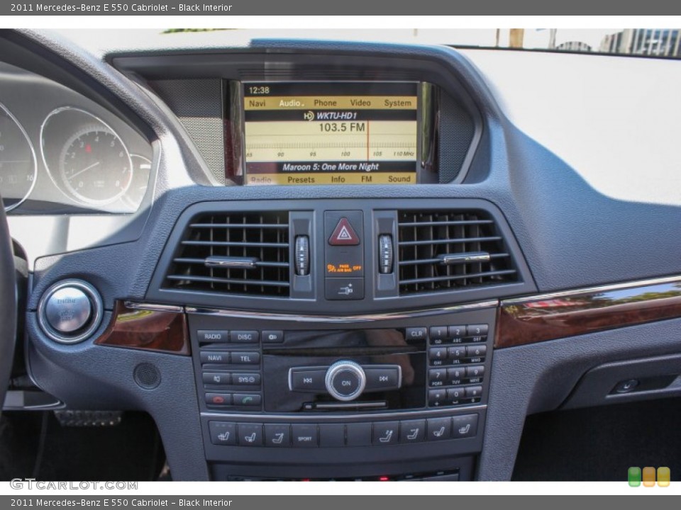 Black Interior Controls for the 2011 Mercedes-Benz E 550 Cabriolet #84144693