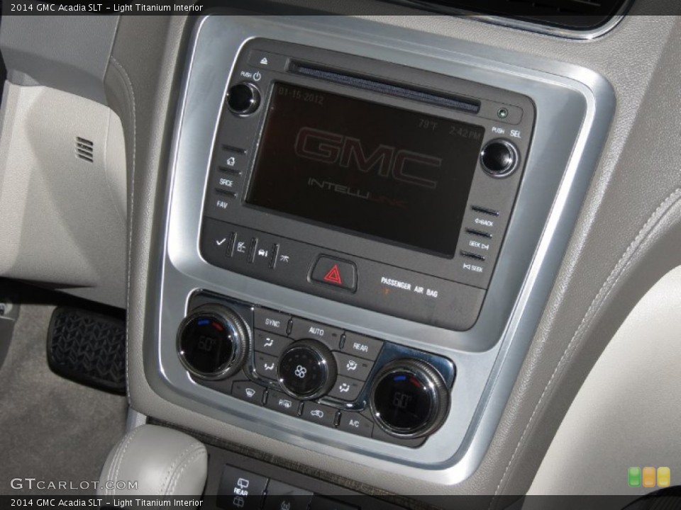 Light Titanium Interior Controls for the 2014 GMC Acadia SLT #84147558
