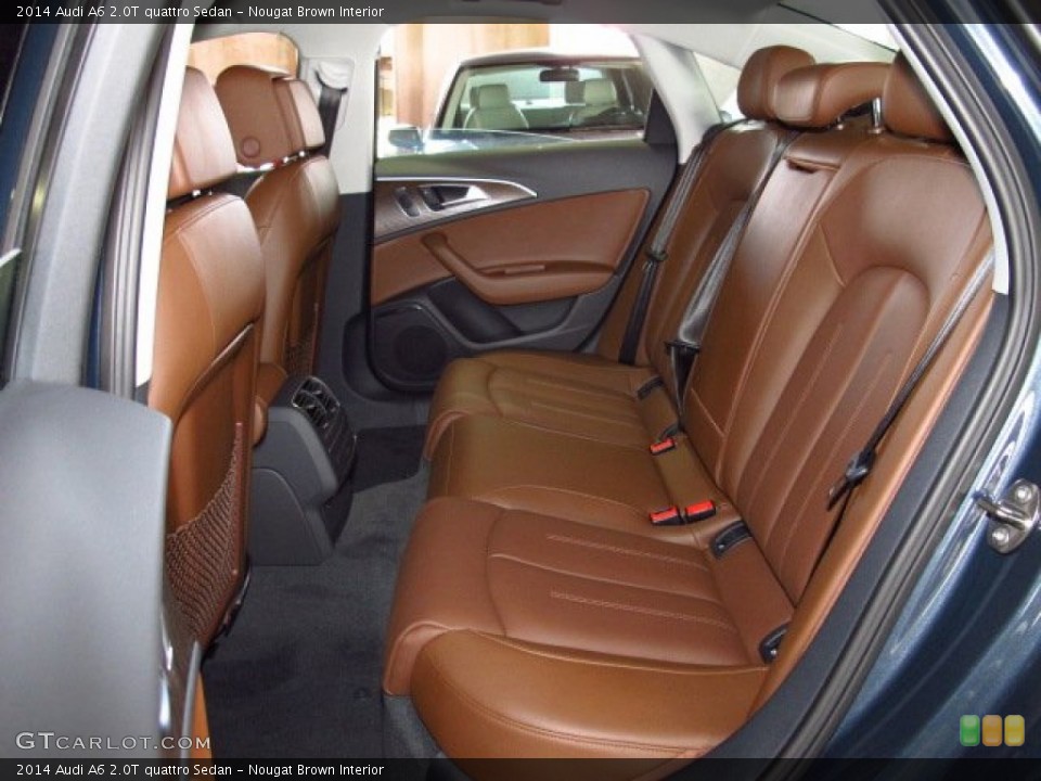 Nougat Brown Interior Rear Seat for the 2014 Audi A6 2.0T quattro Sedan #84150699
