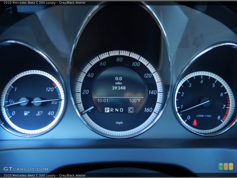 Grey/Black Interior Gauges for the 2010 Mercedes-Benz C 300 Luxury #84151361
