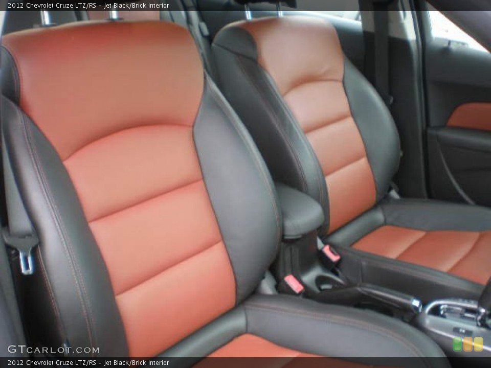 Jet Black/Brick Interior Front Seat for the 2012 Chevrolet Cruze LTZ/RS #84151806