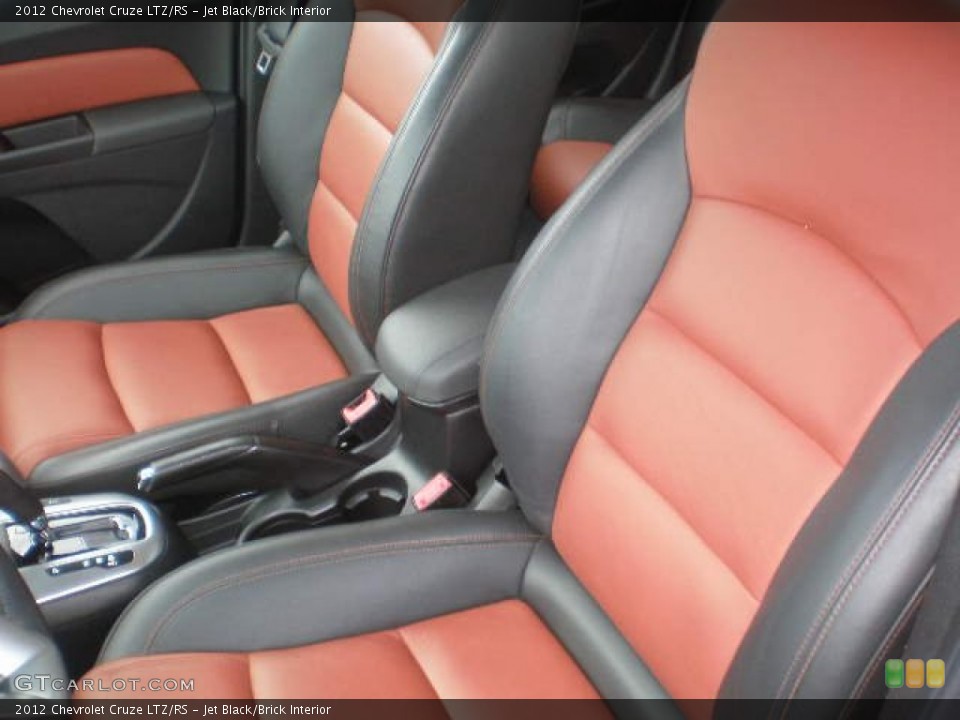 Jet Black/Brick Interior Front Seat for the 2012 Chevrolet Cruze LTZ/RS #84152067