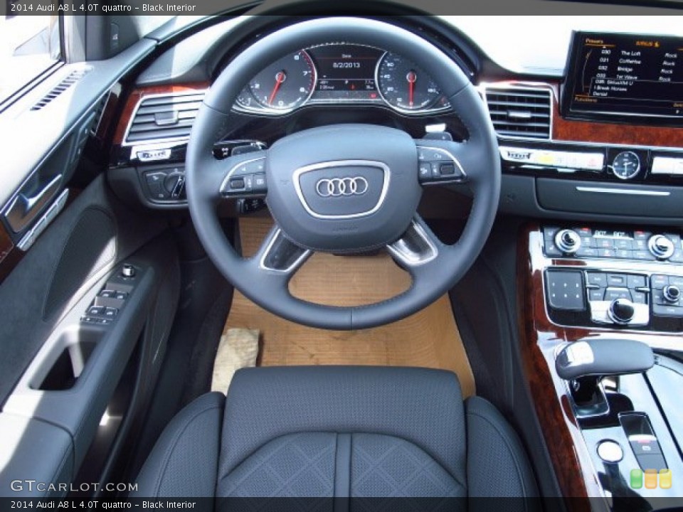 Black Interior Steering Wheel for the 2014 Audi A8 L 4.0T quattro #84152262