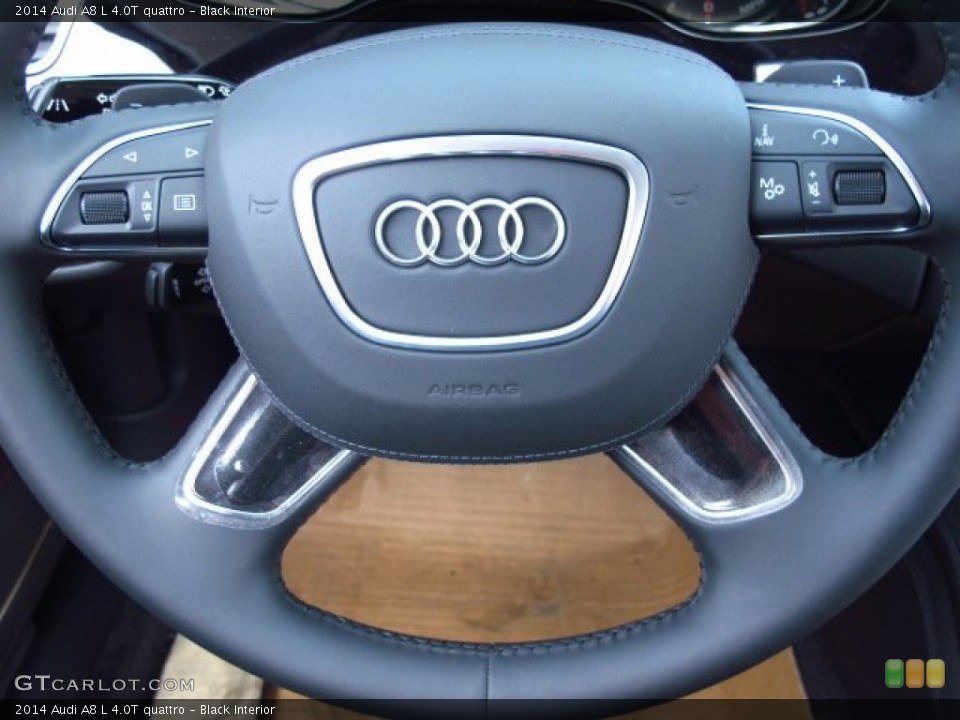 Black Interior Steering Wheel for the 2014 Audi A8 L 4.0T quattro #84152455