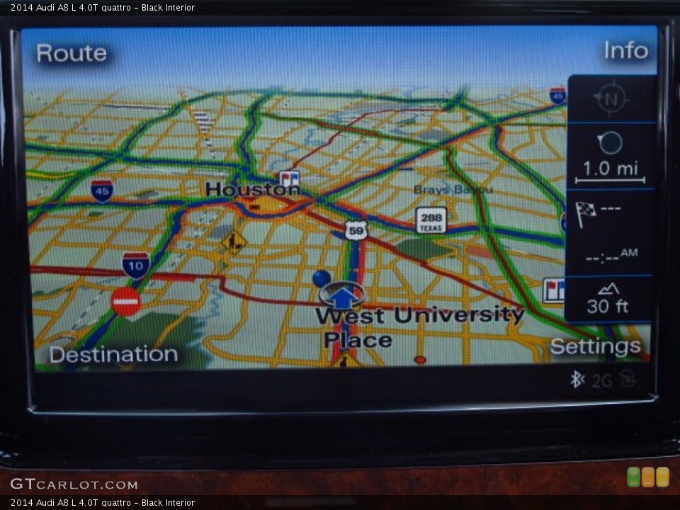 Black Interior Navigation for the 2014 Audi A8 L 4.0T quattro #84152551