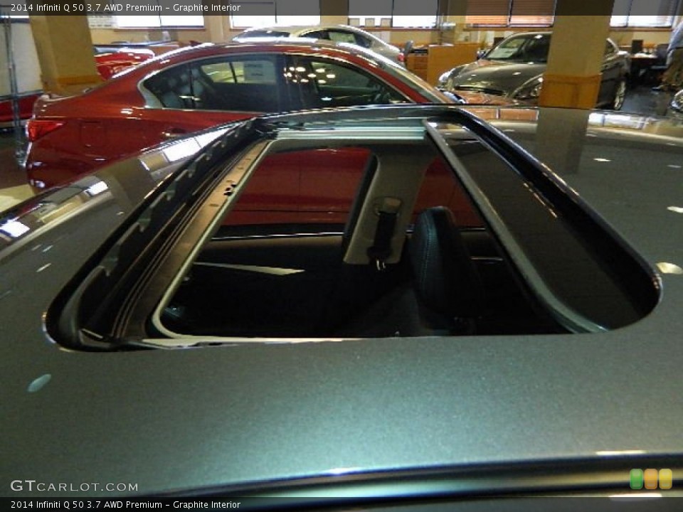 Graphite Interior Sunroof for the 2014 Infiniti Q 50 3.7 AWD Premium #84152583