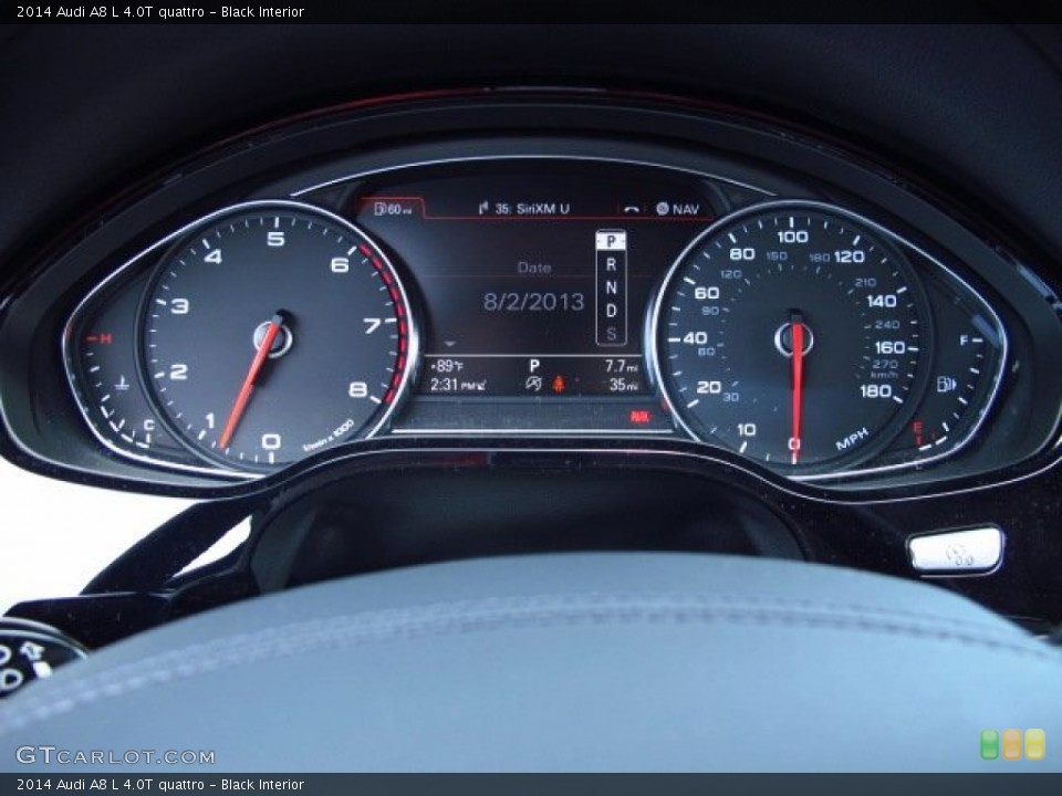 Black Interior Gauges for the 2014 Audi A8 L 4.0T quattro #84152592