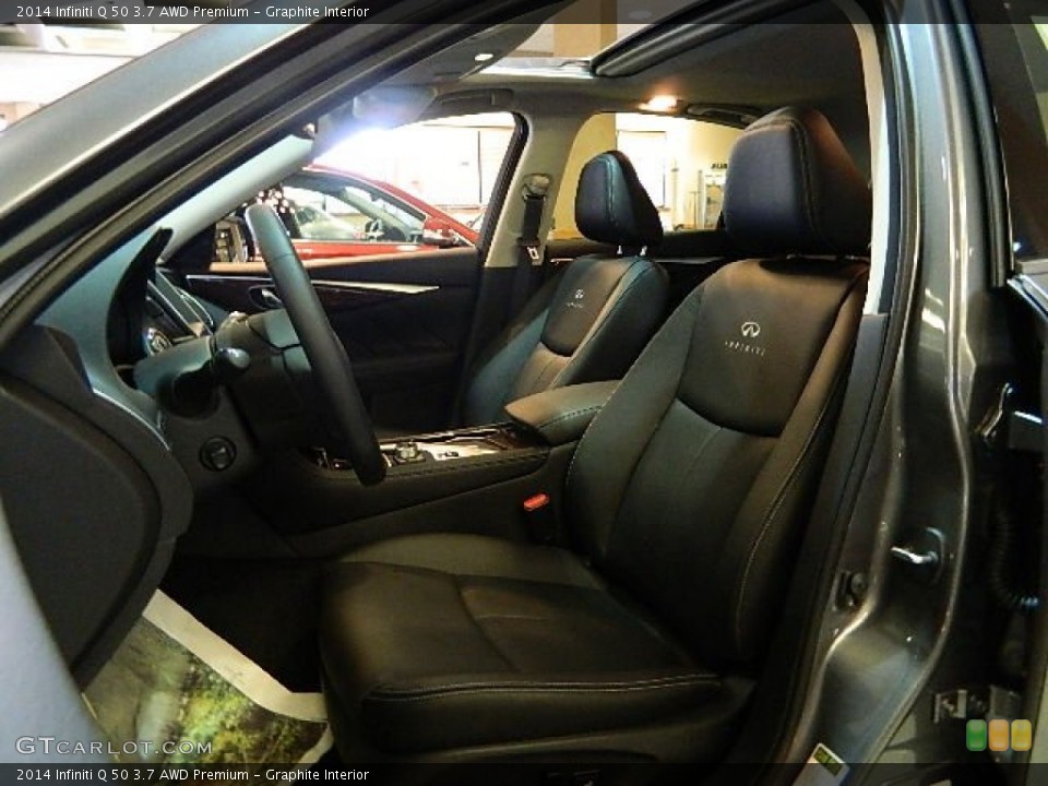 Graphite Interior Front Seat for the 2014 Infiniti Q 50 3.7 AWD Premium #84152739