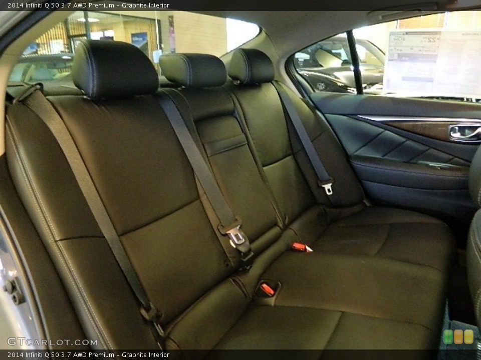Graphite Interior Rear Seat for the 2014 Infiniti Q 50 3.7 AWD Premium #84152787