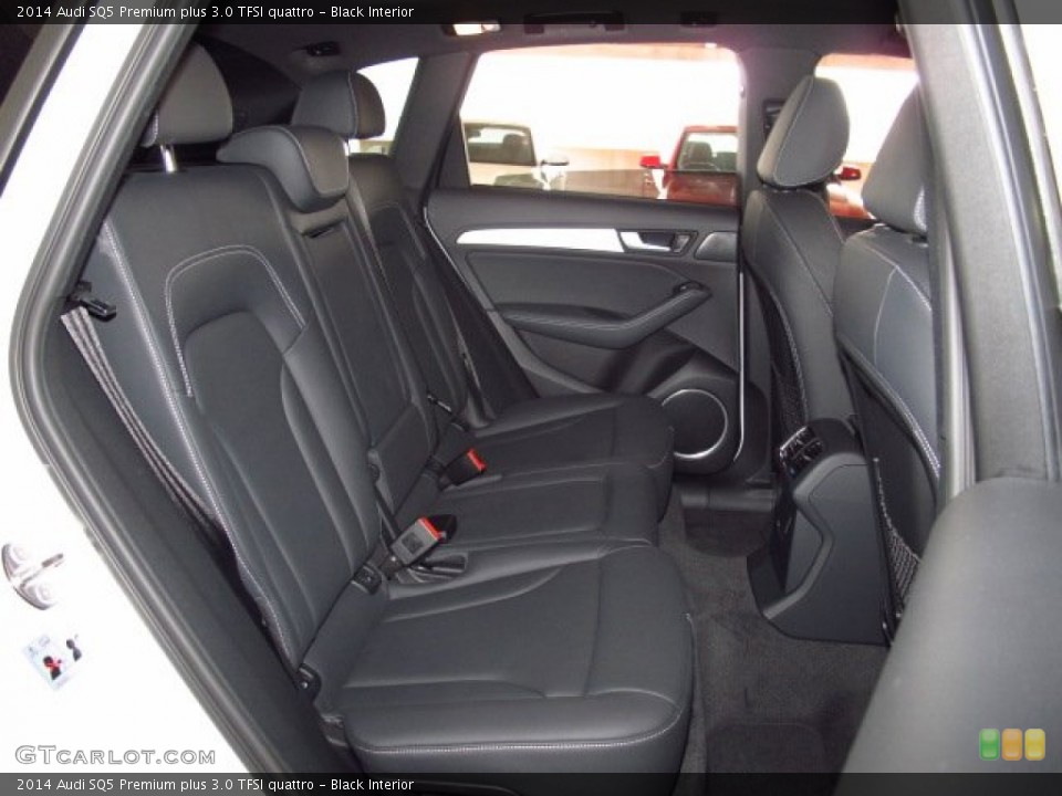 Black Interior Rear Seat for the 2014 Audi SQ5 Premium plus 3.0 TFSI quattro #84153006