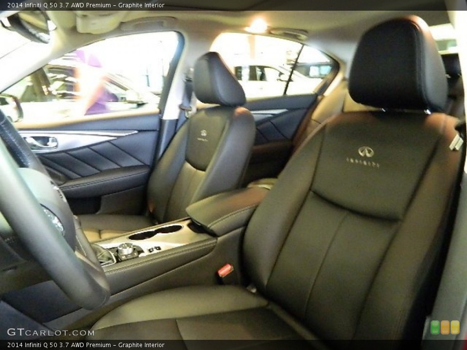 Graphite Interior Front Seat for the 2014 Infiniti Q 50 3.7 AWD Premium #84153222