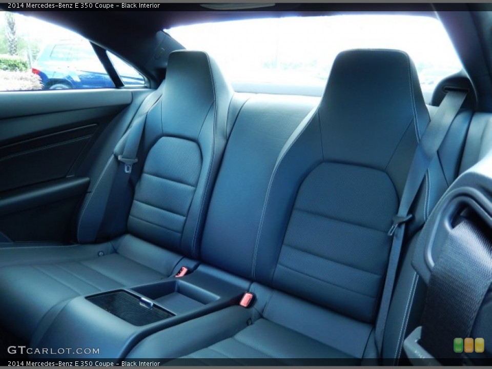 Black Interior Rear Seat for the 2014 Mercedes-Benz E 350 Coupe #84153648