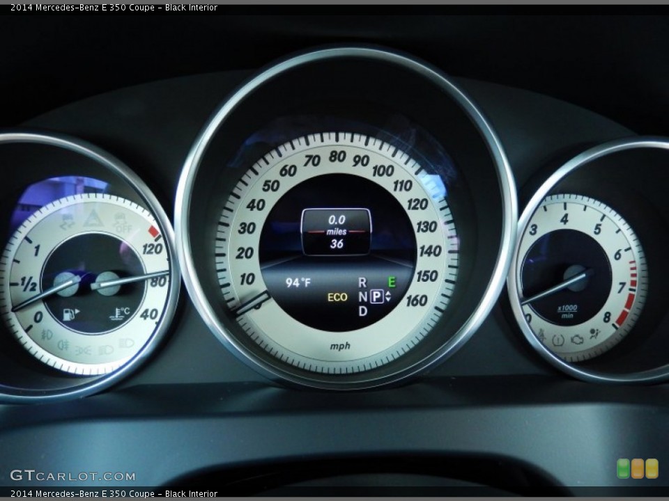 Black Interior Gauges for the 2014 Mercedes-Benz E 350 Coupe #84153726