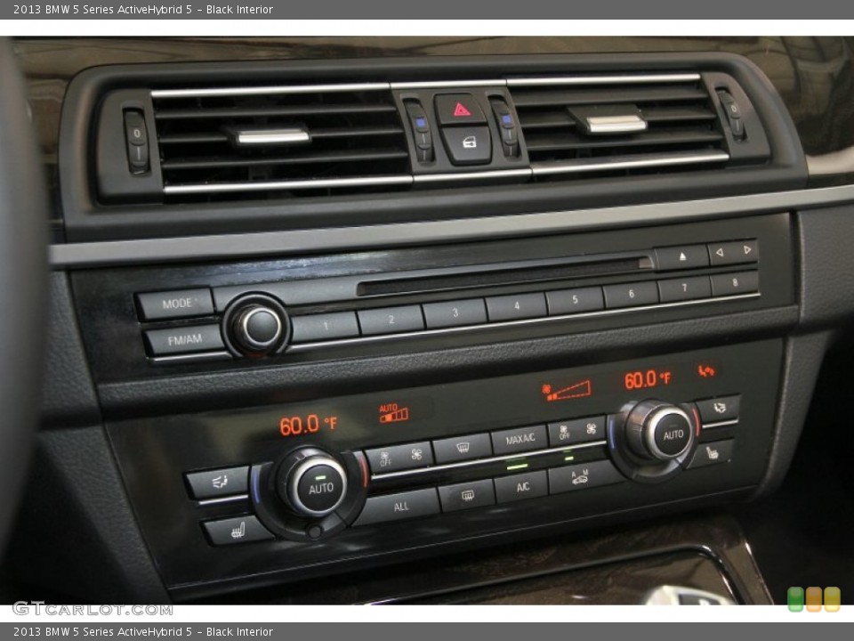 Black Interior Controls for the 2013 BMW 5 Series ActiveHybrid 5 #84155070