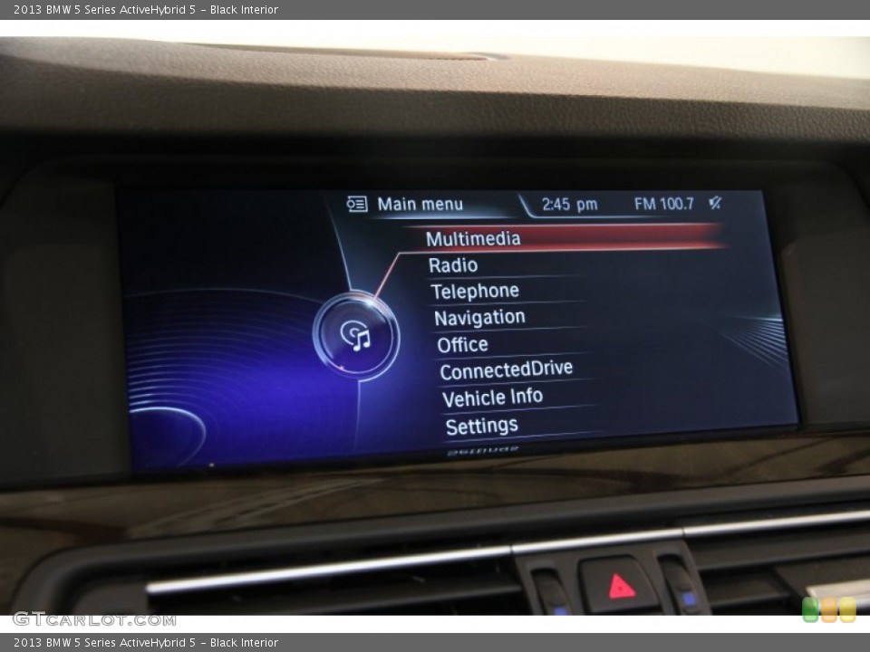Black Interior Controls for the 2013 BMW 5 Series ActiveHybrid 5 #84155096