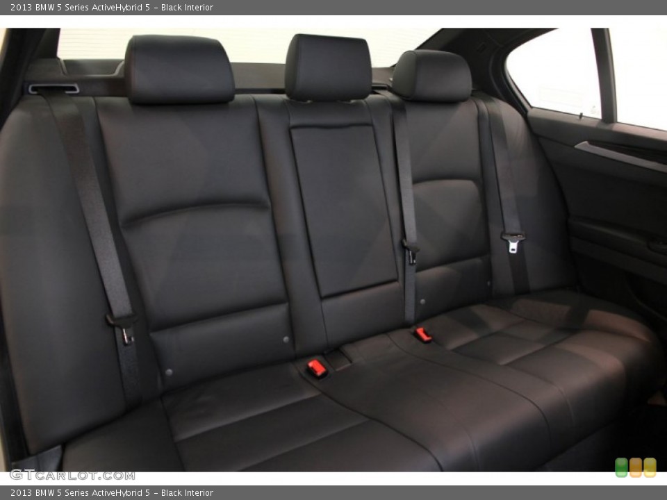 Black Interior Rear Seat for the 2013 BMW 5 Series ActiveHybrid 5 #84155949