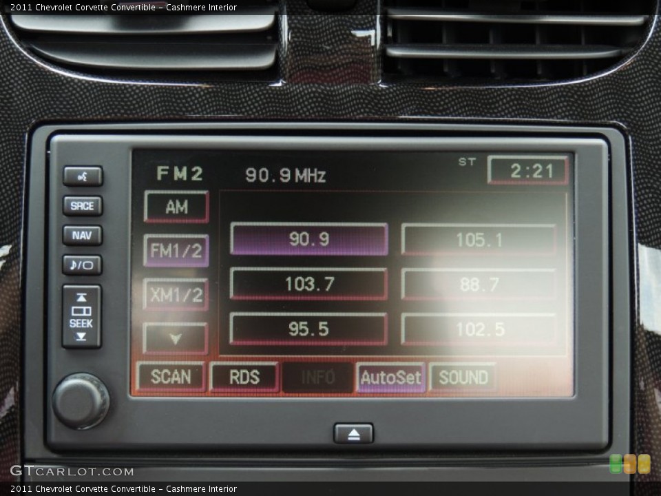 Cashmere Interior Audio System for the 2011 Chevrolet Corvette Convertible #84157560