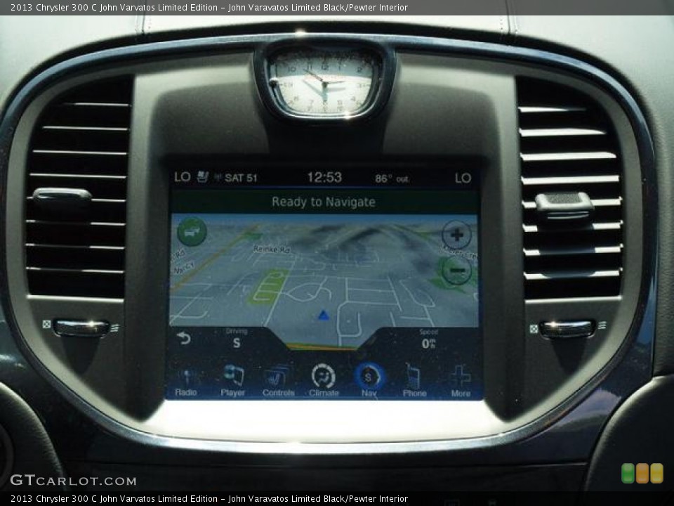 John Varavatos Limited Black/Pewter Interior Navigation for the 2013 Chrysler 300 C John Varvatos Limited Edition #84160953