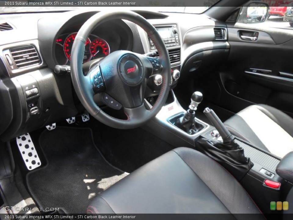 STI Carbon Black Leather Interior Photo for the 2011 Subaru Impreza WRX STi Limited #84161463