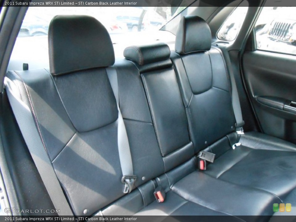 STI Carbon Black Leather Interior Rear Seat for the 2011 Subaru Impreza WRX STi Limited #84161592