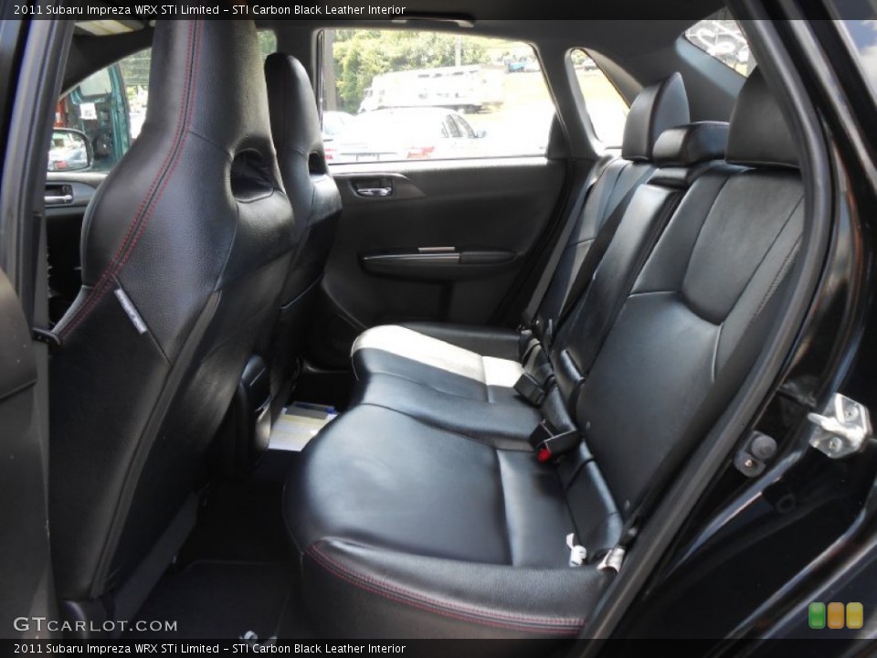 STI Carbon Black Leather Interior Rear Seat for the 2011 Subaru Impreza WRX STi Limited #84161646