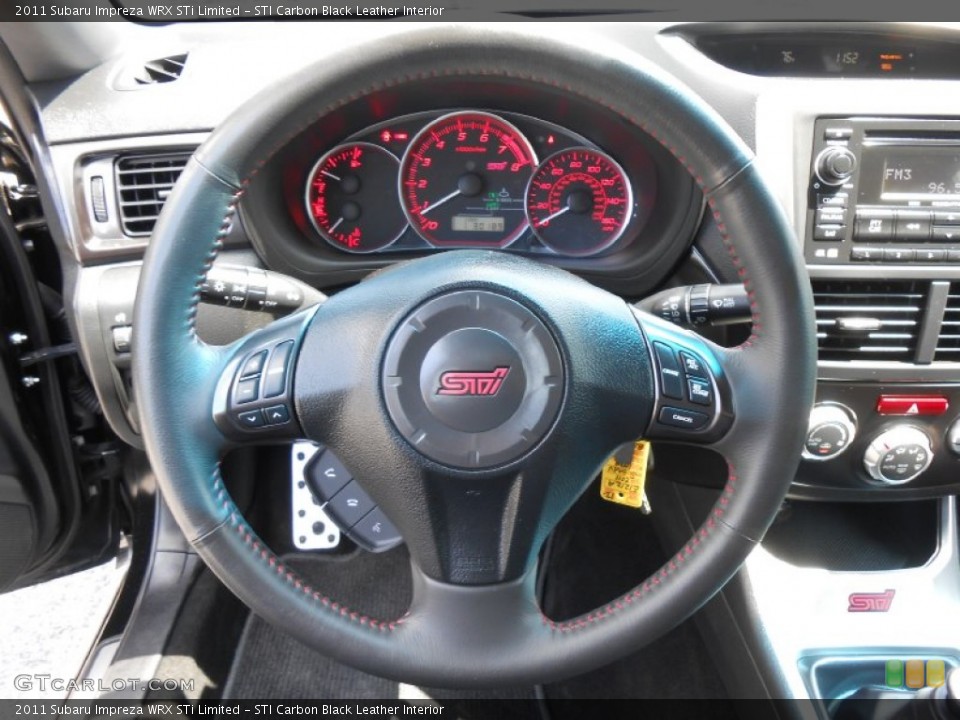 STI Carbon Black Leather Interior Steering Wheel for the 2011 Subaru Impreza WRX STi Limited #84161850