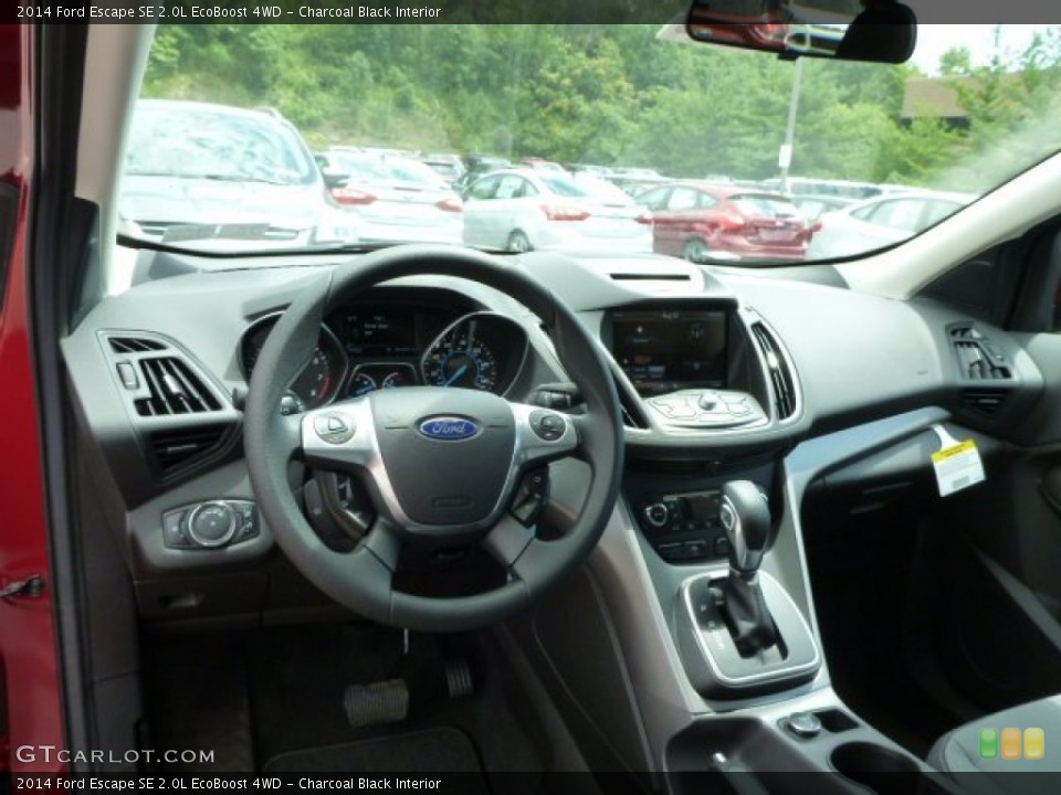 Charcoal Black Interior Dashboard for the 2014 Ford Escape SE 2.0L EcoBoost 4WD #84163014