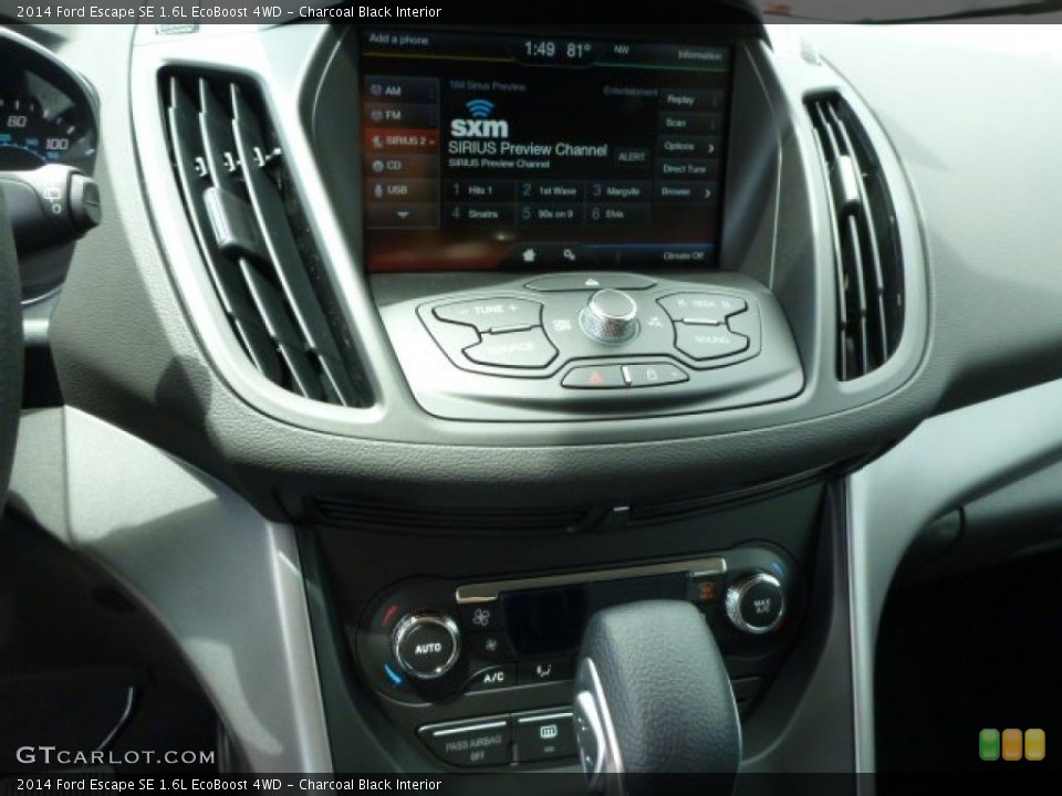 Charcoal Black Interior Controls for the 2014 Ford Escape SE 1.6L EcoBoost 4WD #84163341