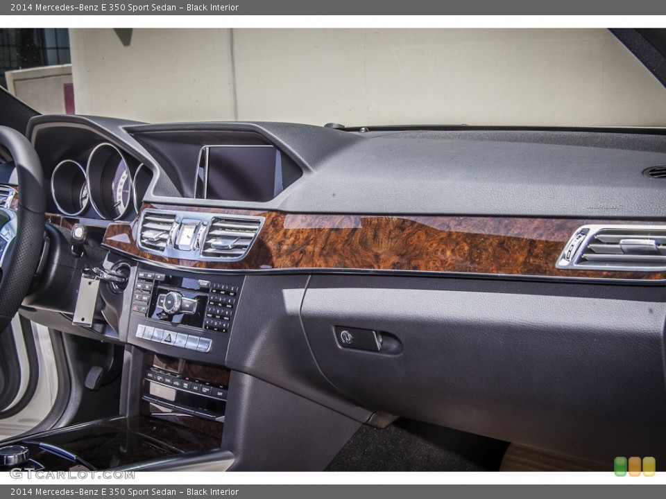 Black Interior Dashboard for the 2014 Mercedes-Benz E 350 Sport Sedan #84165297