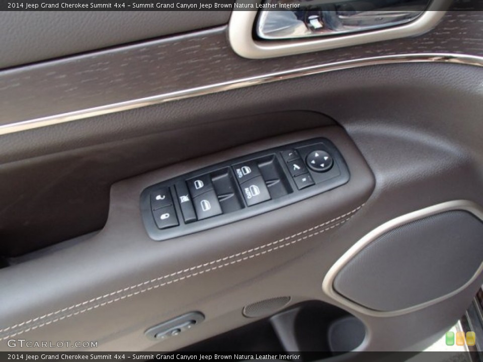 Summit Grand Canyon Jeep Brown Natura Leather Interior Controls for the 2014 Jeep Grand Cherokee Summit 4x4 #84167505