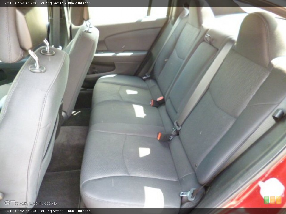 Black Interior Rear Seat for the 2013 Chrysler 200 Touring Sedan #84169542