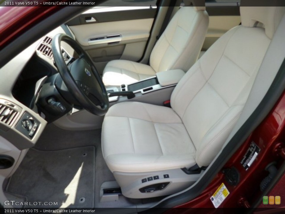 Umbra/Calcite Leather 2011 Volvo V50 Interiors