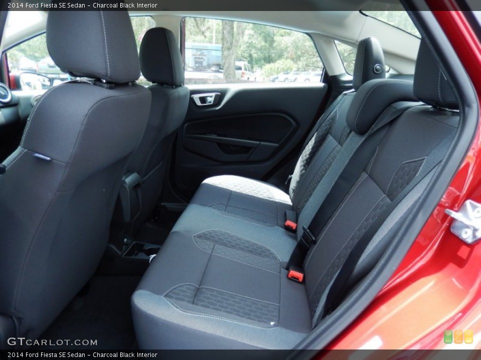 Charcoal Black Interior Rear Seat for the 2014 Ford Fiesta SE Sedan #84173628